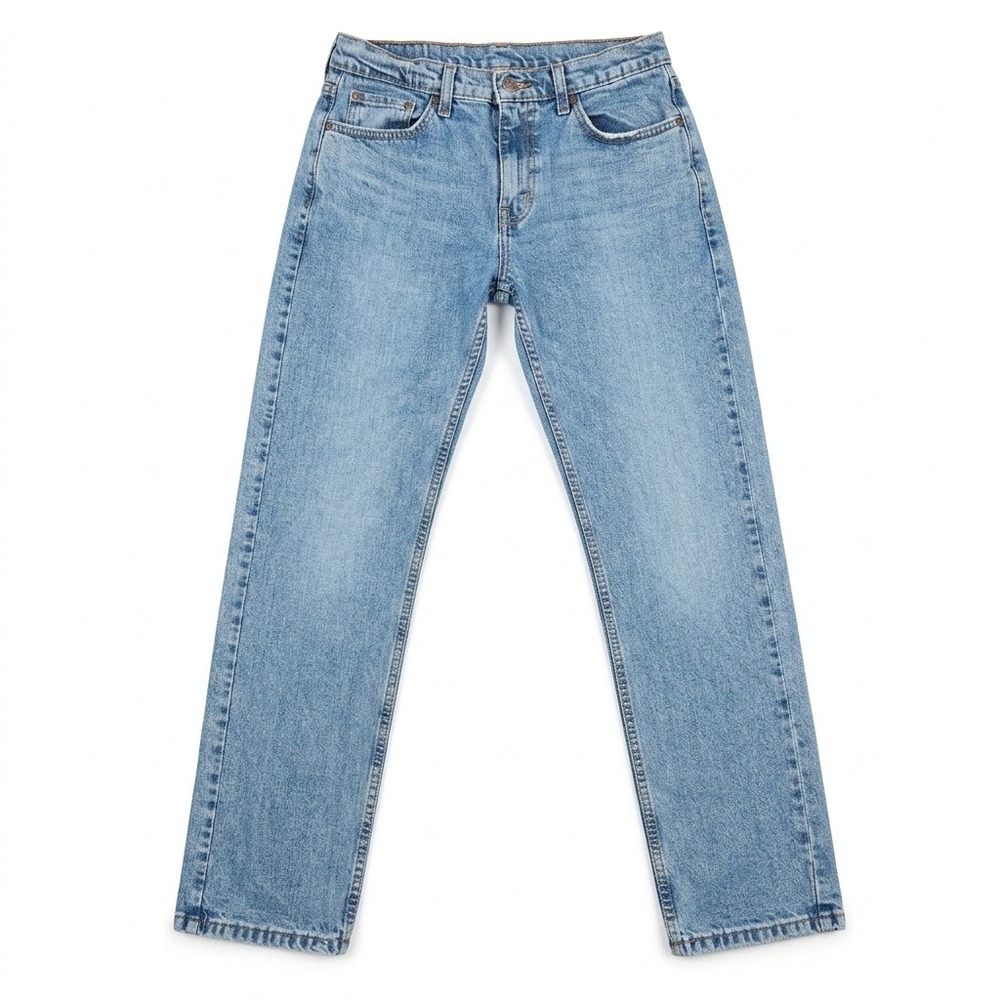 Levi's 505 Regular‎ Fit Men's Jeans 30x32 Light Wash Denim Blue Straight Leg